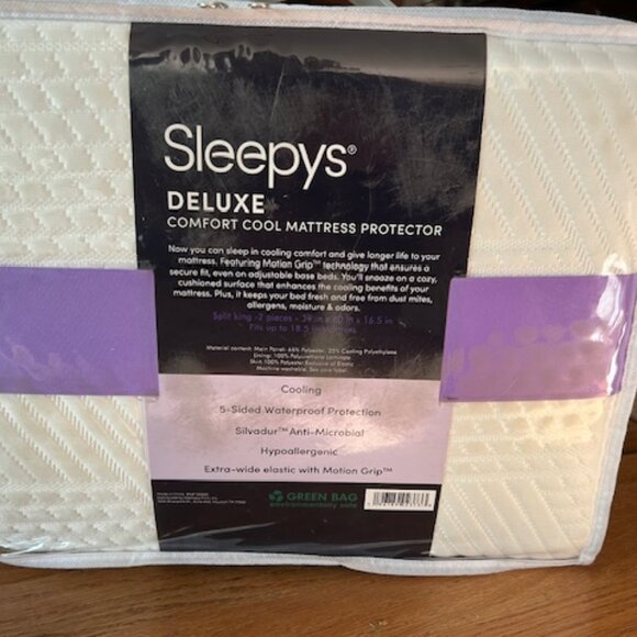 Sleepy's Cooling Knit Mattress Protector - Split King - Picture 2 of 2